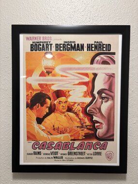 Casablanca (1942) Framed 8.5x11 Inch Art Print